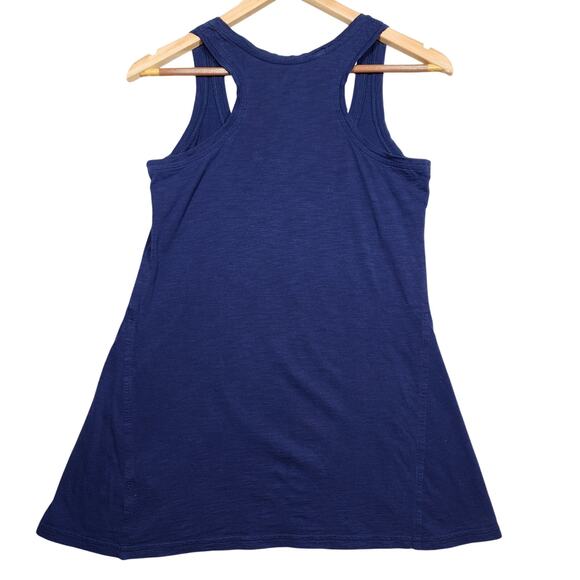 Navy Blue Lilly Pulitzer Racer Back 100% Cotton Tank Top Size Small - Picture 3 of 3